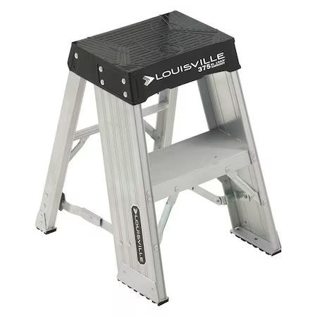 Louisville Ay8002 Step Stand, 2 Steps, 375 Lb Load Capacity, 24 In Overall