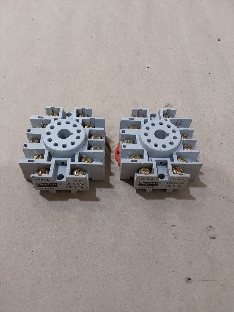 DAYTON, 6X156M 300V @ 15A, 600V @ .5A, (LOT OF 2)