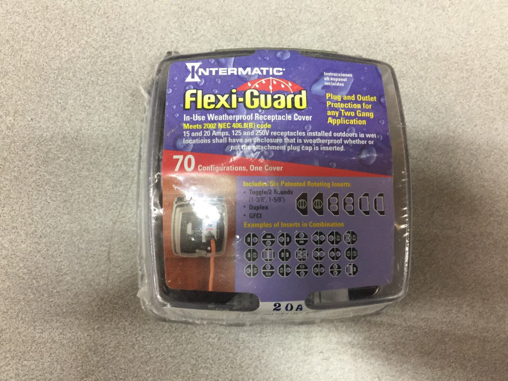 NEW IN PACKAGE INTERMATIC FLEXI GUARD RECEPTICAL COVER WP1220C