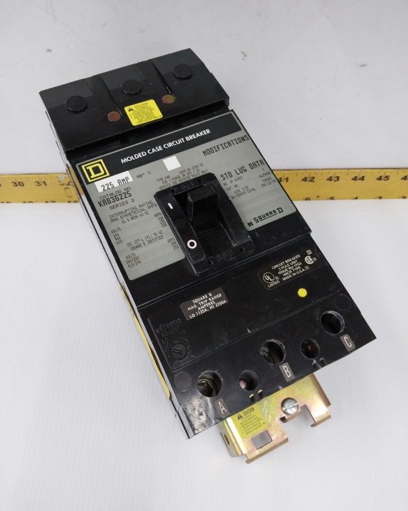 SQUARE D 150 AMP CIRCUIT BREAKER 600 VAC / 250 VDC 3 POLE  KAB36150