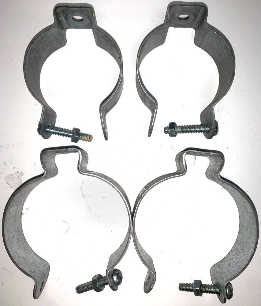 STEEL CITY GALVANIZED PIPE CLAMPS (2) #5 CLAMPS (2) #6 CLAMPS *LOT OF 4*