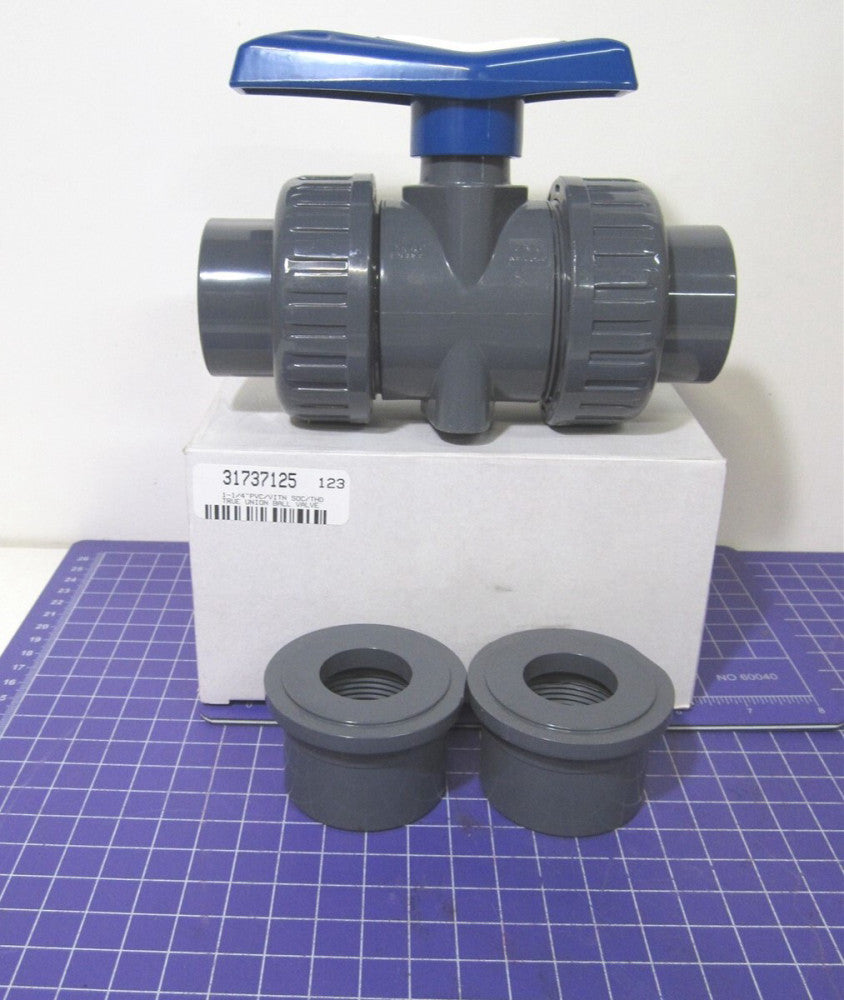 SIMTECH (TBB1021012) 1-1/4" Pipe True Union Manual Ball Valve FNPT x FNPT 