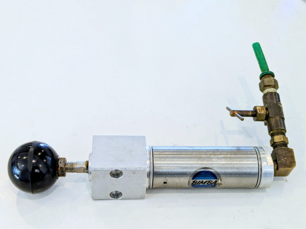 BIMBA BF-091 Pneumatic Air Cylinder (plus Knob and Valve) - Free Shipping