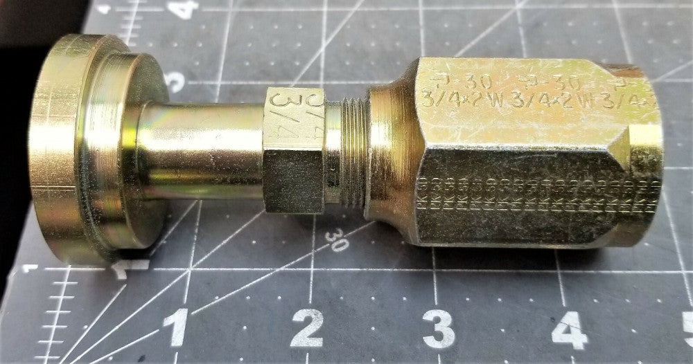 O-Ring Face Seal ¾” (ORFS) #12 FITTING) Field Attachable [A1B2]