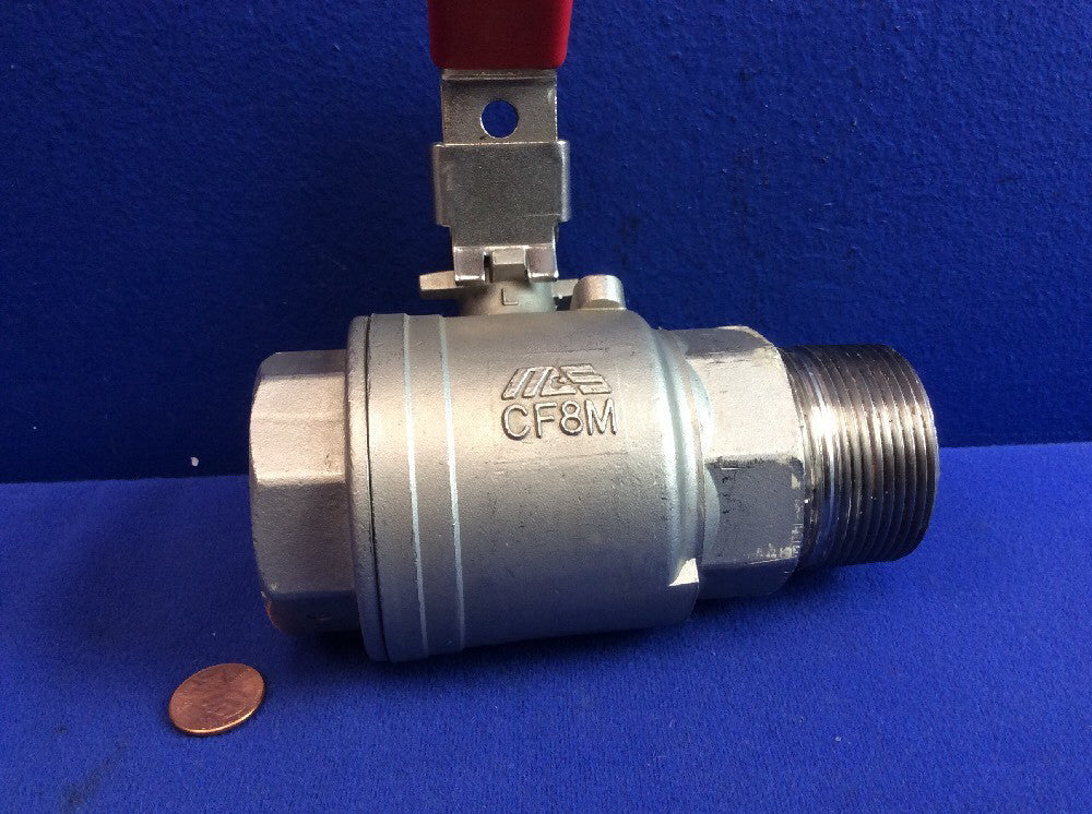 MAS G-2E STAINLESS STEEL BALL VALVE, 1-1/2" NPT 1000WOG CF8M