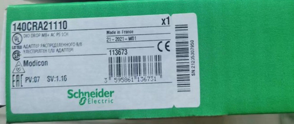 One Brand New Schneider Electric Modicon 140CRA21110 140-CRA-211-10