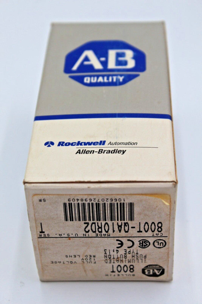 Allen-Bradley 800T-QA10RD2 Red Illuminated Push Button