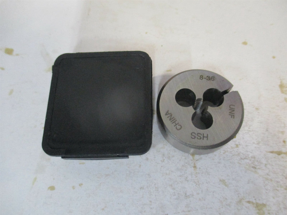 (314-1128) #8-36 UNF 1" High Speed Steel RH Round Adjustable Die 