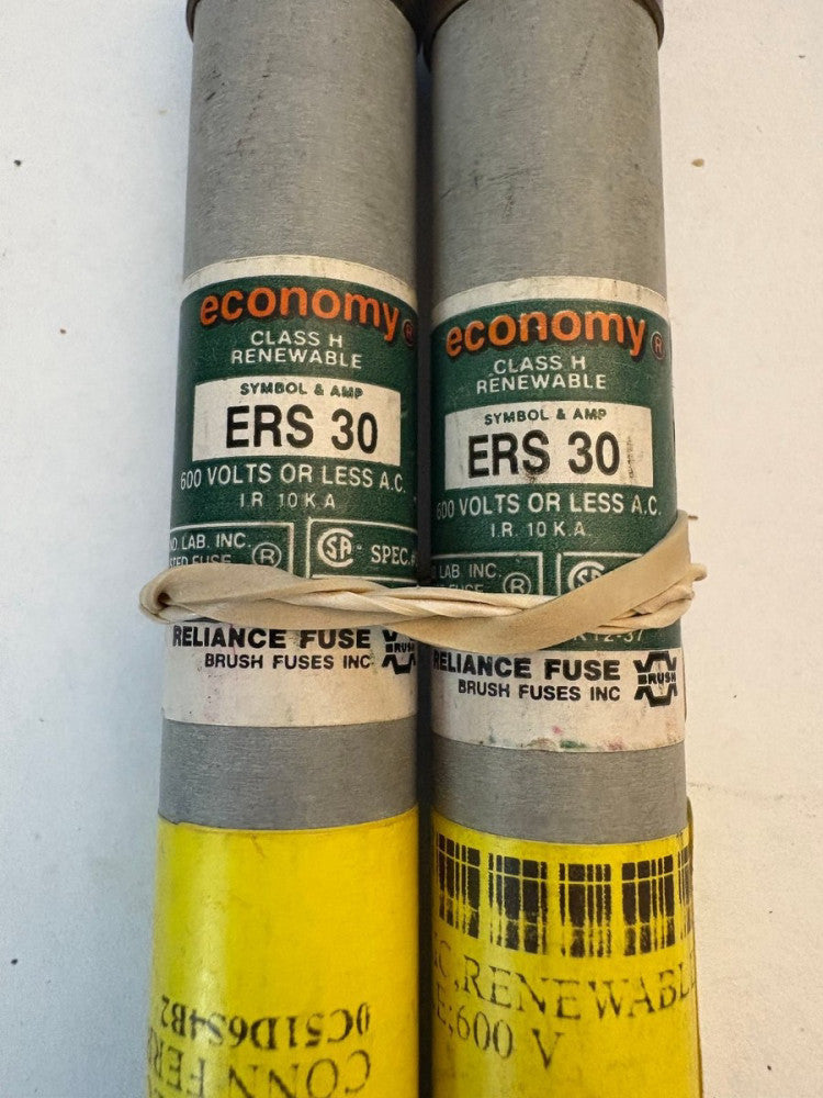2 - Reliance Economy ERS 30 Renewable Fuse 600V Class H 10KA Electrical