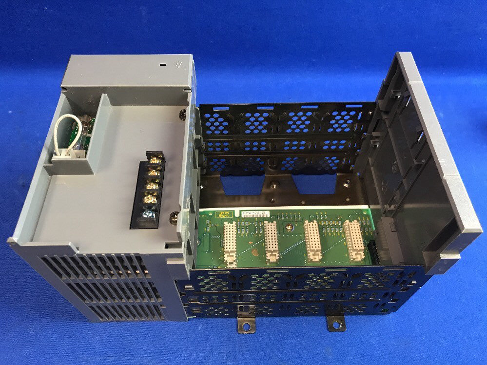 ALLEN BRADLEY 1746-A4/B SLC500 4-SLOT RACKwith 1746-P2/C POWER SUPPLY (no cover)
