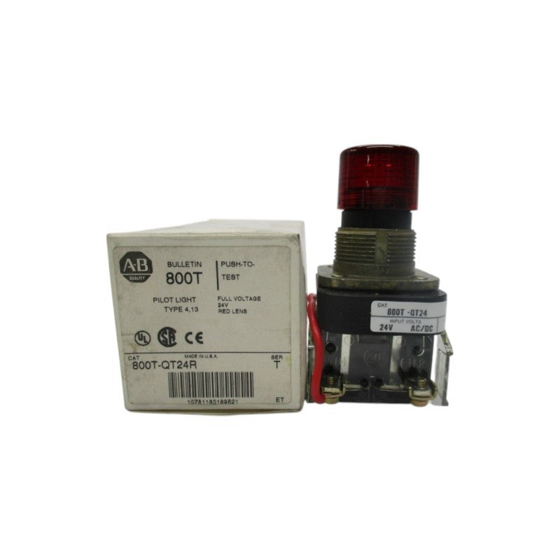 ALLEN BRADLEY 800T-QT24R SER. T 24VAC/DC (WH) NSMP