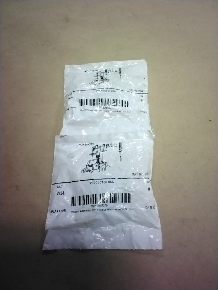 ALLEN BRADLEY W34 OVERLOAD RELAY HEATER ELEMENT, LOT OF 2