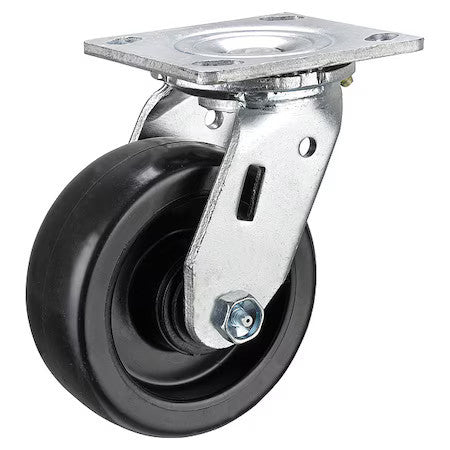 Zoro Select P21s-Pb040r-14 Swivel Plt Cstr, Polypropylene, 4In, 450 Lb