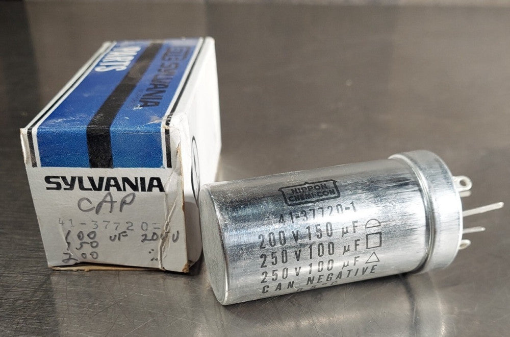 NIPPON CHEMI-CON Sylvania Capacitor 41-37720-1. 200@150 - 250@100 - 250@100