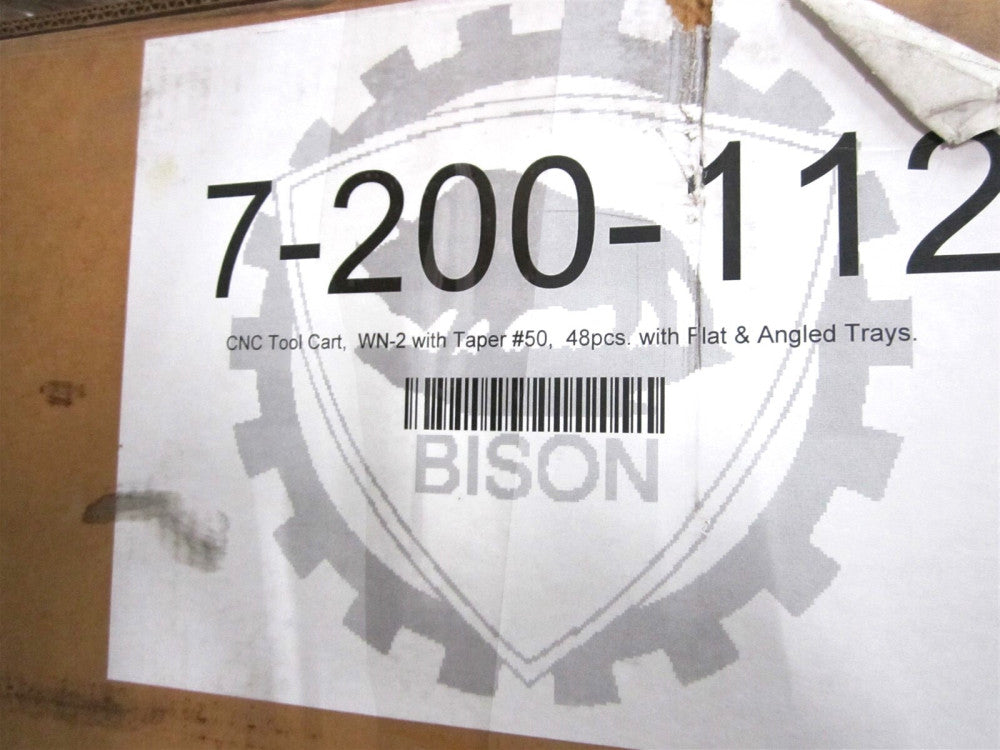 Bison TMX (7-200-112) 50 Taper NST CNC Tool Cart Tool Capacity 40