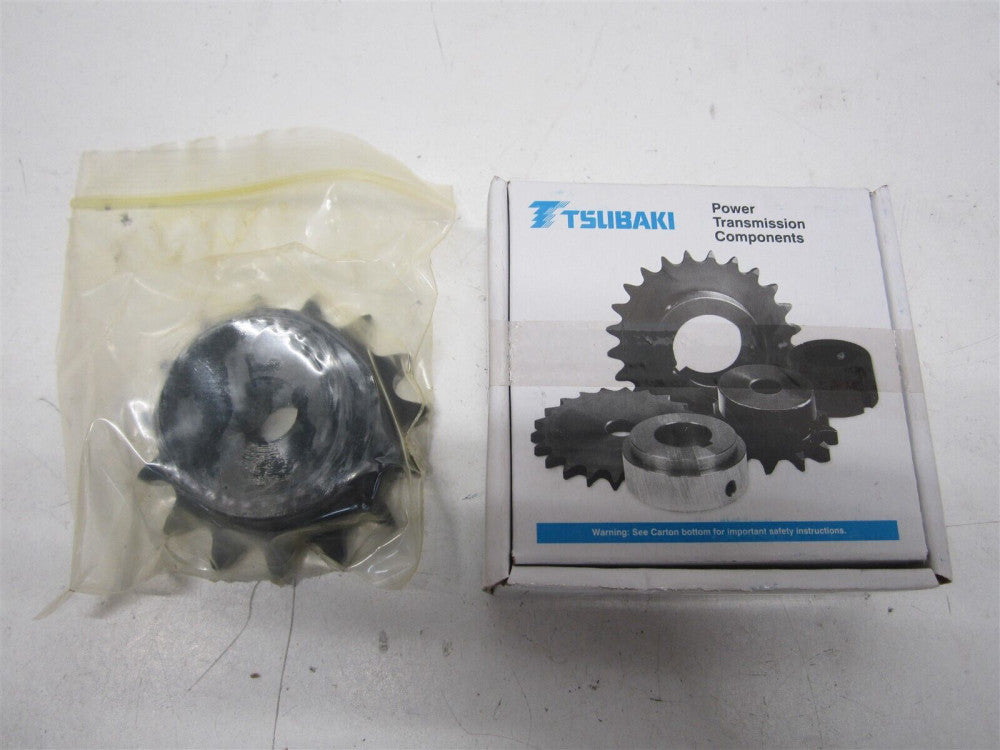 U.S. Tsubaki (40B15) 1/2" x 1-1/4" x 1.813" 15 Teeth Plain Bore Sprocket 
