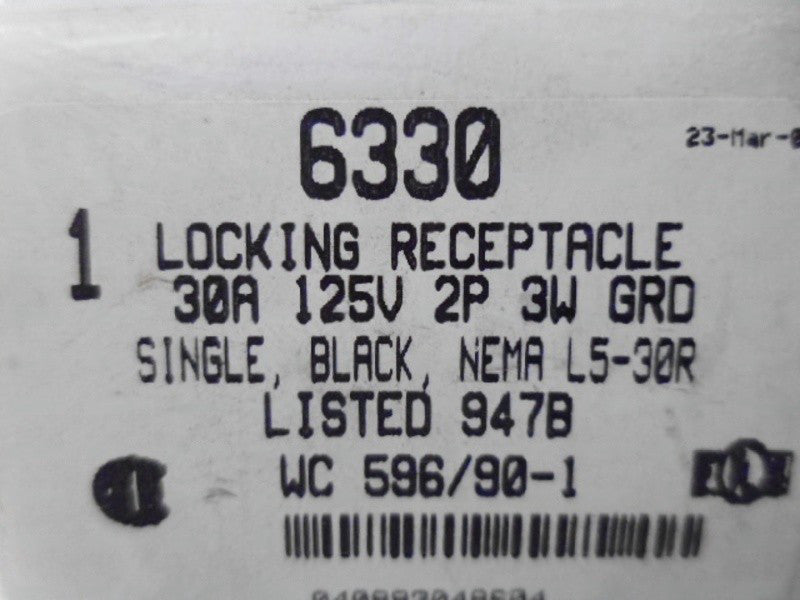 ARROW HART 6330 LOCKING RECEPTACLE  NSMP