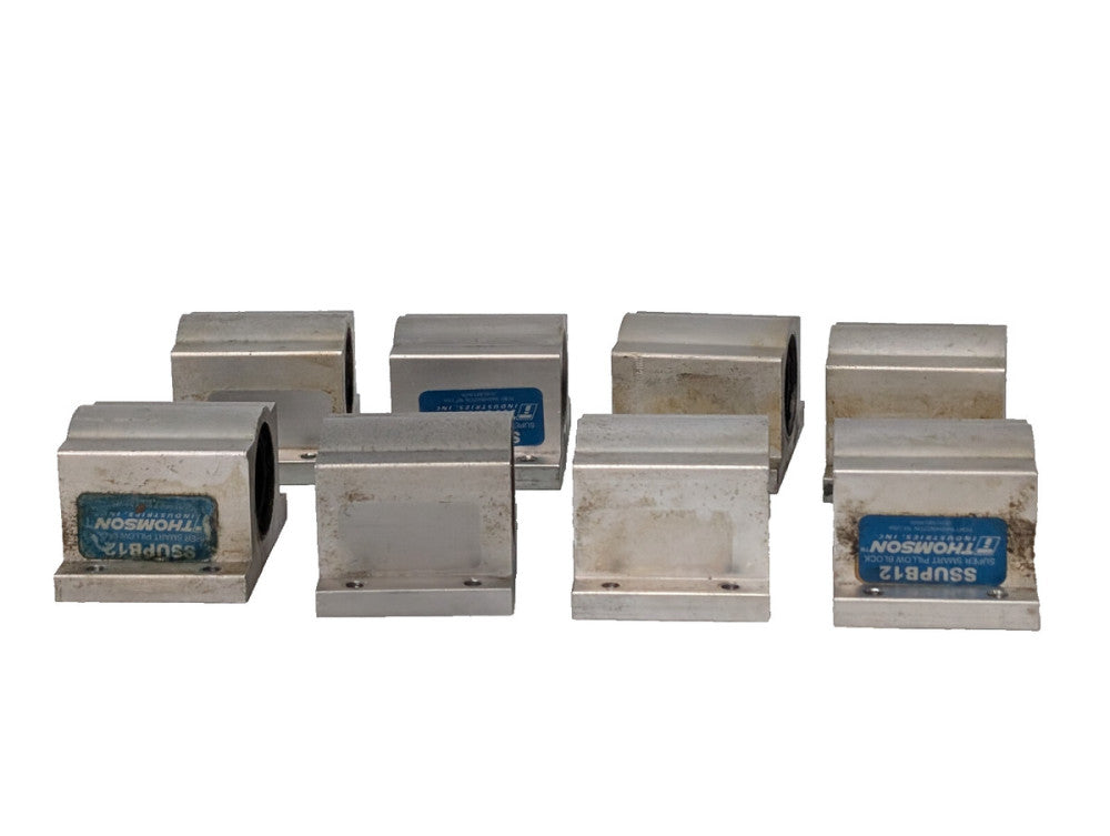 Lot of 8: Thompson Industries SSUPB12 Super Smart Pillow Blocks Linear Bearings