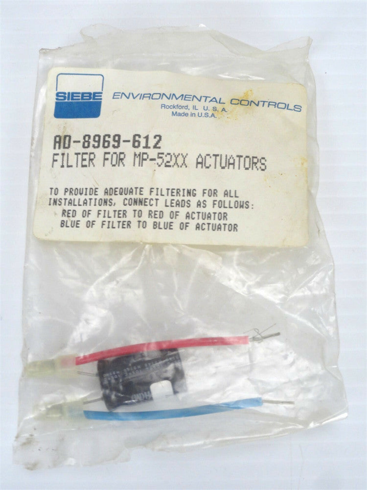 Siebe Environmental Controls AD-8969-612 Filter For MP-52XX ACTUATORS (NEW)