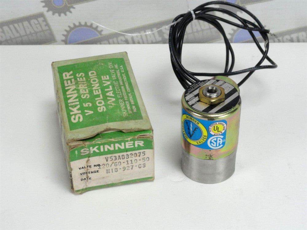 SKINNER 1/4" Solenoid Valve - V53ADB2075 120V/50 - 110V/50 (NEW IN THE BOX)
