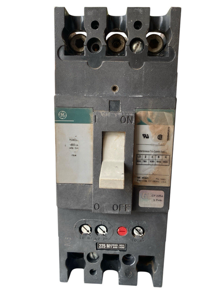 GE General Electric TFC36225 Circuit Breaker 3P, 3PH, 225A, 600V