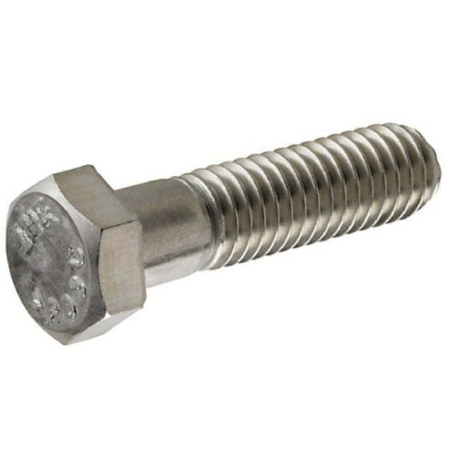 (6-Pack) Hillman 1/2-13 x 3" Length Stainless Steel Hex Cap Screw Bolt