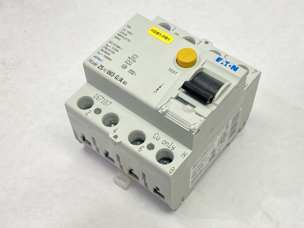 Eaton FRCMM-25/4/003-G/A-NA Residual Current Circuit Breaker 4P 25A 30mA 167107