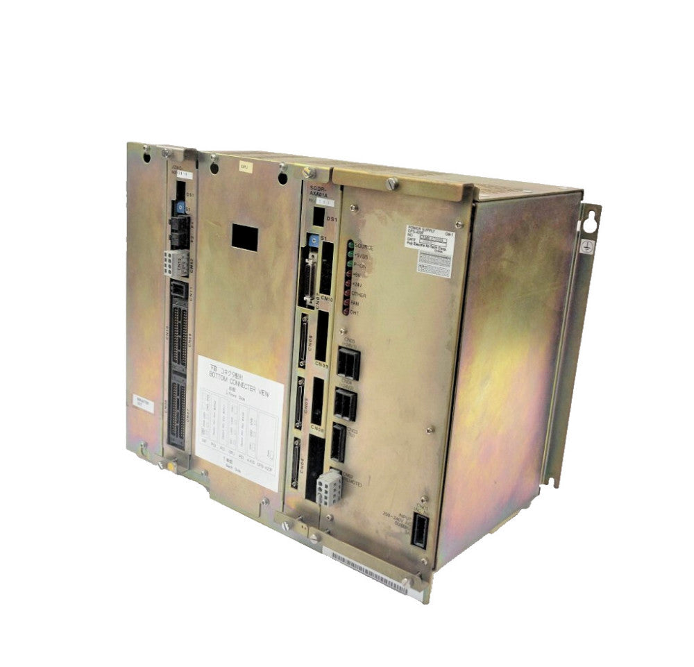 YASKAWA PLC RACK JZNC-NRK51-1 W/MULTIPLE PLC MODULES