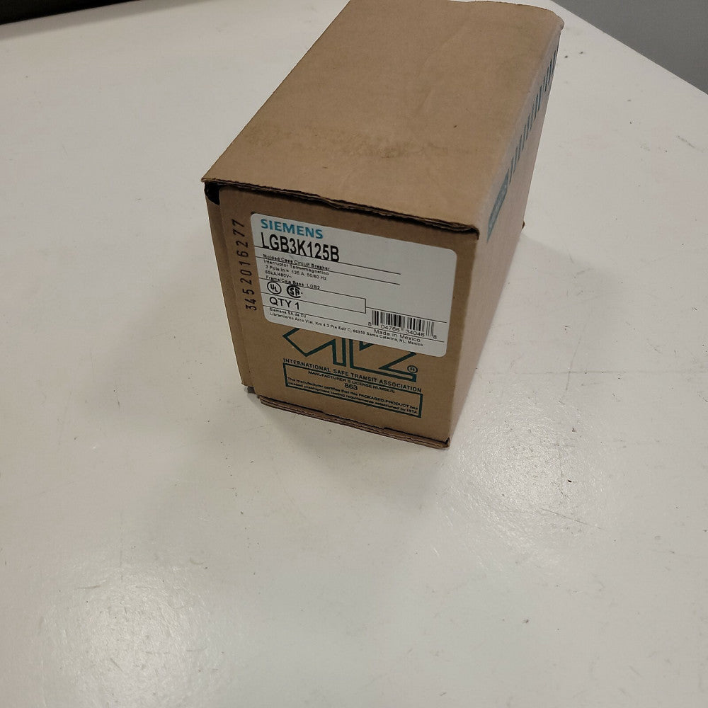 NEW Siemens LGB3K125B Circuit Breaker Type LGB2 Panelboard Mount 125A 3 Pole
