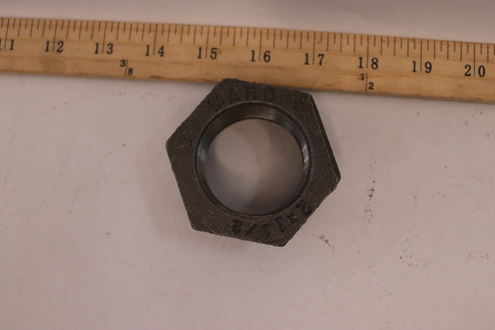 Ward Hex Plug Malleable Iron 2" x 1-1/2"