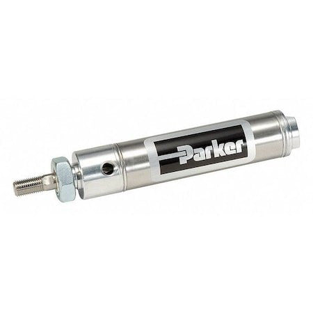 Parker 1.50Dsr01.00 Air Cylinder, 1 1/2 In Bore, 1 In Stroke, Round Body Double