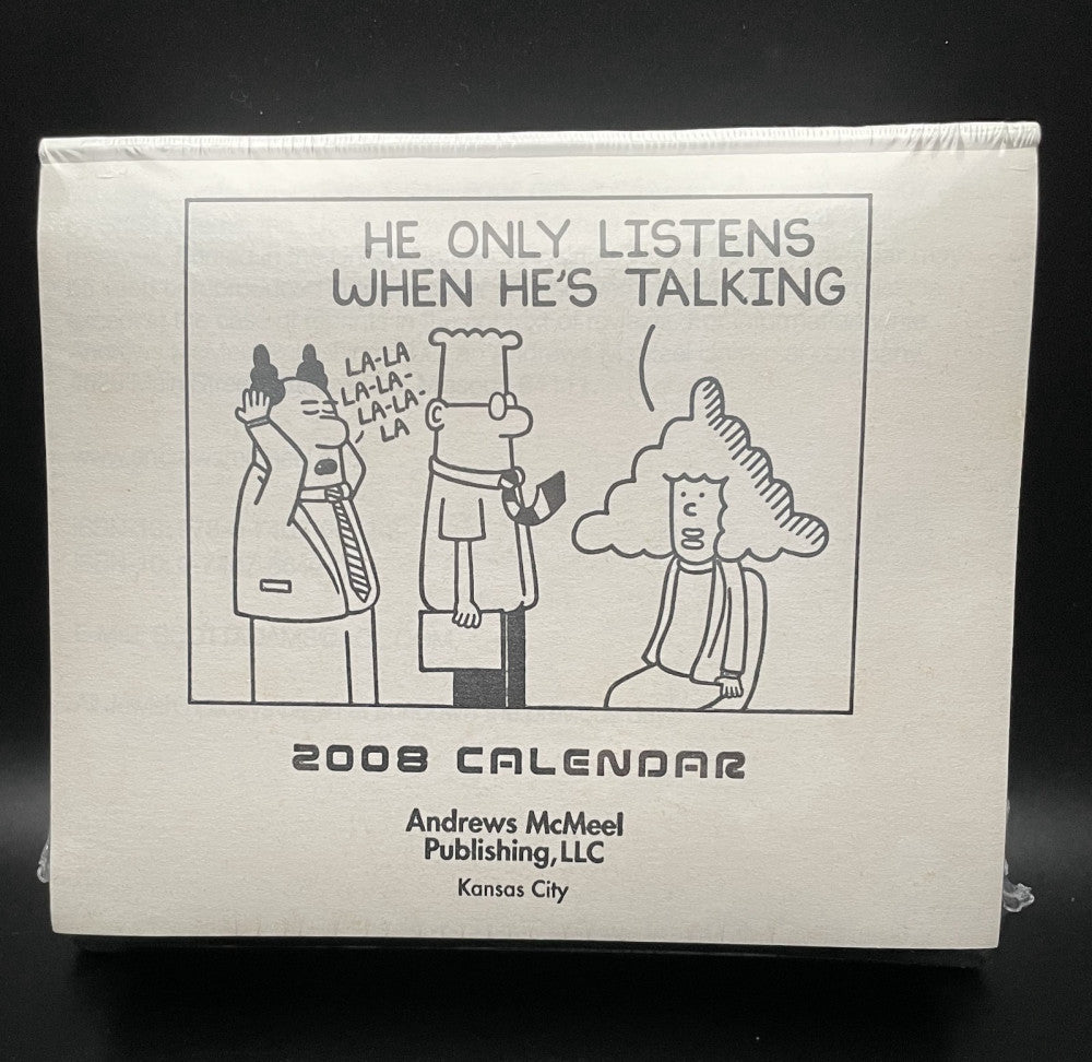 2008 DILBERT Daily Desk Calendar by Scott Adams BRAND NEW (NO BOX-cello wrapped)