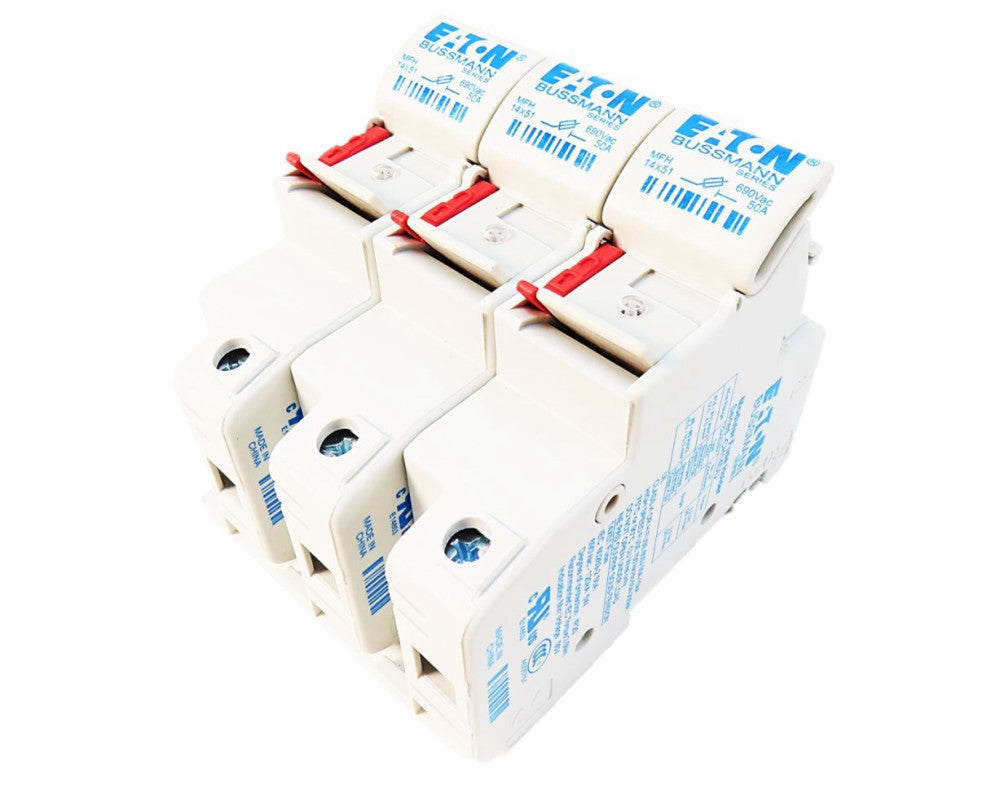 Eaton  14x51  CH143B CH143DU Bussmann 3 Pole 50A Cyl Fuse Holder  NEW NO BOX