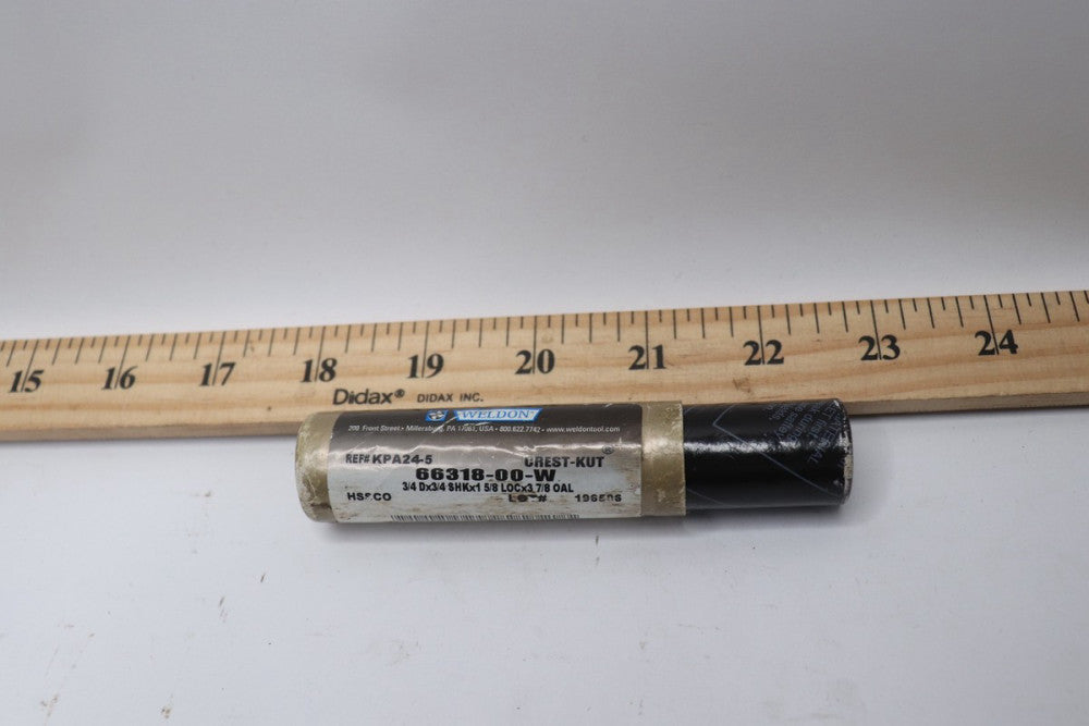Weldon Roughing & Finishing End Mill 4 Flutes Square End High Speed 66318-00-W