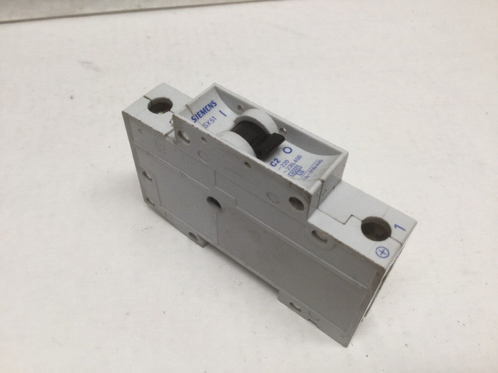 SIEMENS 5SX51 C2 Single Pole Circuit Breaker 