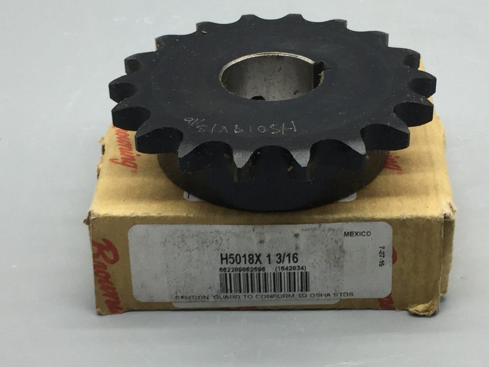NEW Browning H5018X-1-3/16 Sprocket Bore 1-3/16" & 18 Teeth 