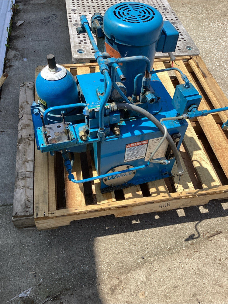 VICKERS POWR SYSTEM TK10VP-V45F-M-N-GF30-F1-B2-086 HYDRAULIC PUMP 5HP 3PH 1725RP