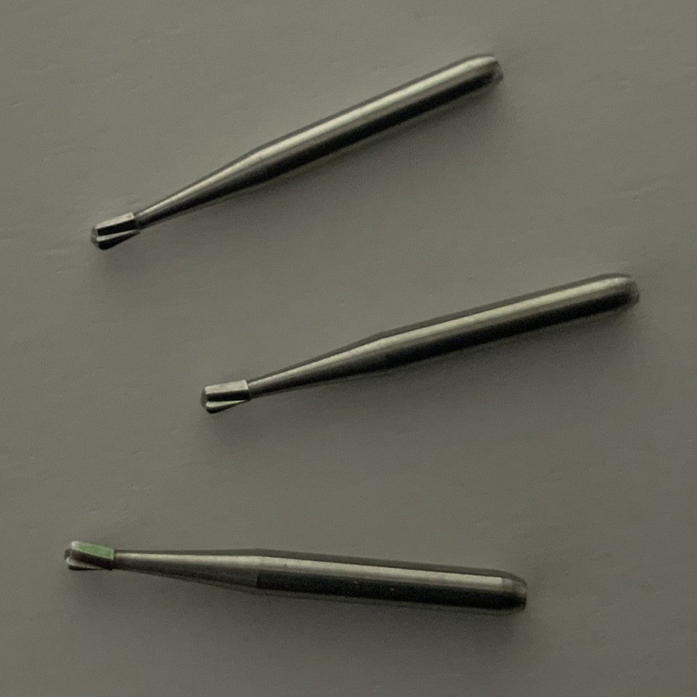 H7.33.010 US# 331 SS FG Pear Carbide Burs QTY 100 Brasseler USA
