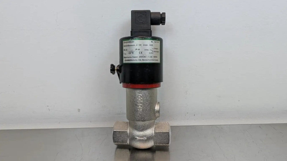 Honsberg VD-020GR020 Flow Switch 547211 4-20 L/min H2O 250VAC 1.5A