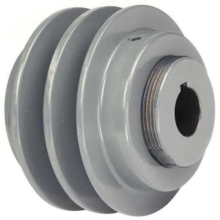 Tb Woods 2Vp36118 1-1/8" Fixed Bore 2 Groove Variable Pitch Pulley 3.35" Od