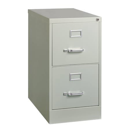 Hirsh 14417 15" W 2 Drawer Vertical File Cabinet, Light Gray,  Letter
