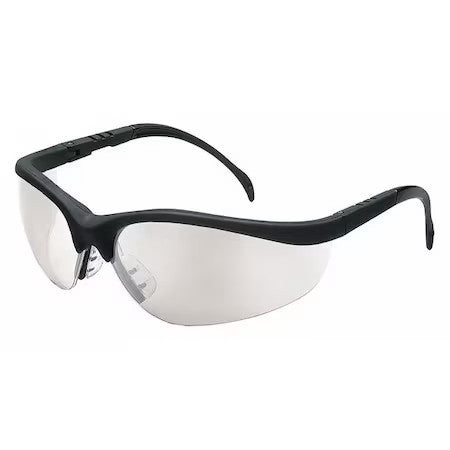 Mcr Safety Kd119af Klondike, Safety Glasses Anti-Fog, Clear Lens, Black Frame,