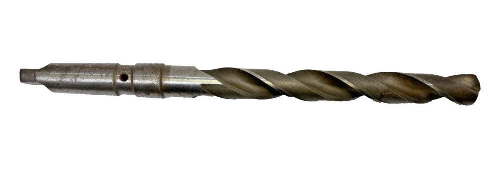 GEORGE WHALLEY DRILL BIT MORSE TAPER #4 SPIRAL 2-FLUTE, OAL 16-1/8"