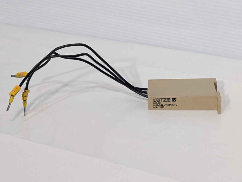 Lutze LRCM1 70480 Motor Suppression RC Module, 220/0.22 uF/500V/50Hz, as shown