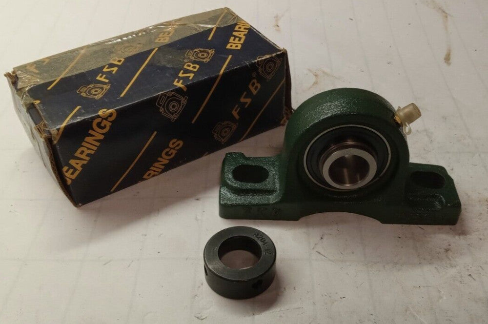 NEW FSB 2-BOLT PILLOW BLOCK BEARING 3/4" BORE BOLT ¢/¢ 3-3/4"  HCP204-12