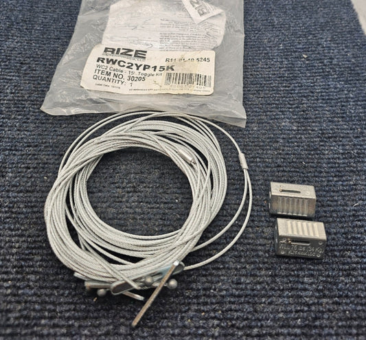 ( QTY 5 ) RIZE Enterprise RWC2YP15K: WC2 Cable - 15" Toggle Parts 30205