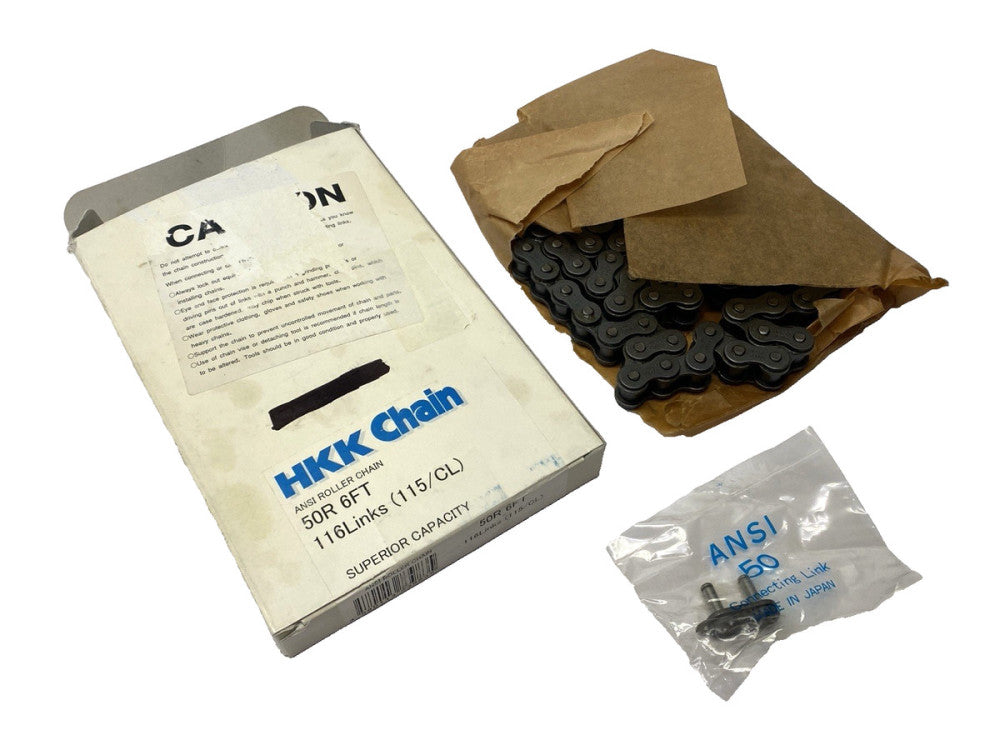 HKK Chain 50R 6FT ANSI Roller Chain 116 Links 115/CL