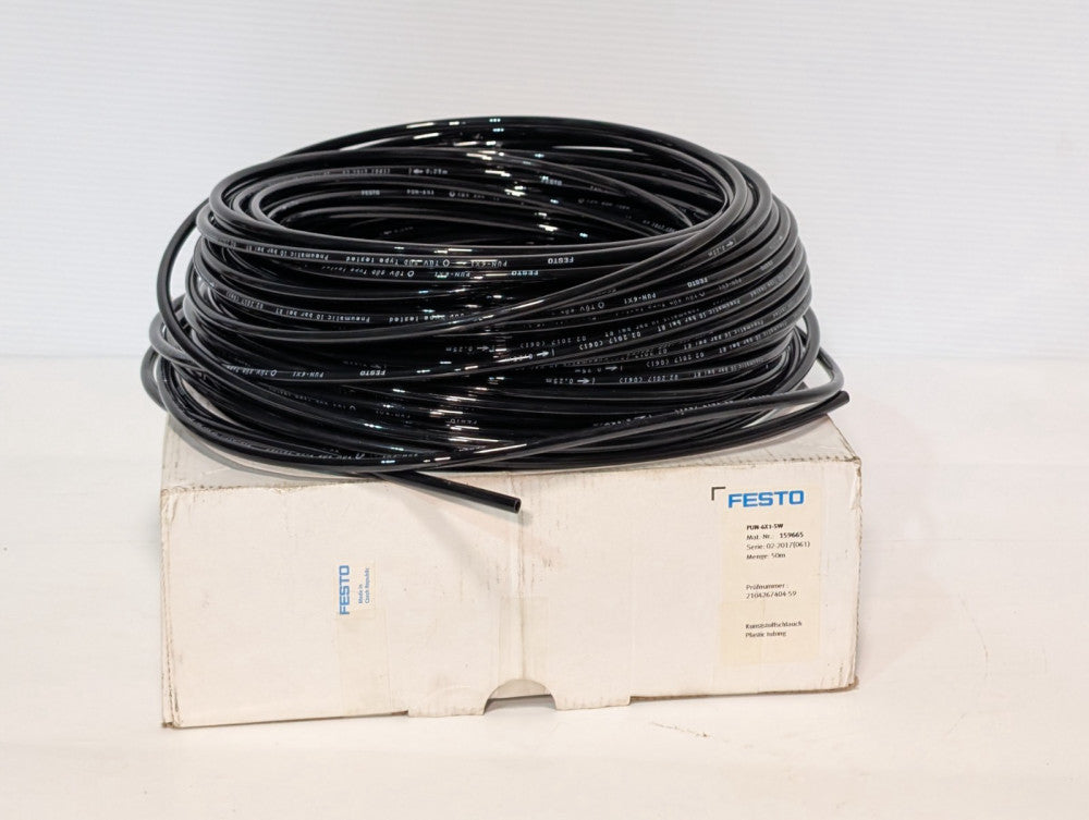 FESTO P/N 2104267404-59 PUN-6x1-SW Series 02-2017 Pneumatic 10 BAR Tubing, 50M