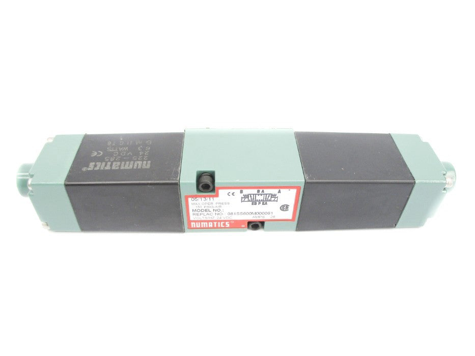 NUMATICS 081SS600M000061 24VDC .26A 150PSI NSNP