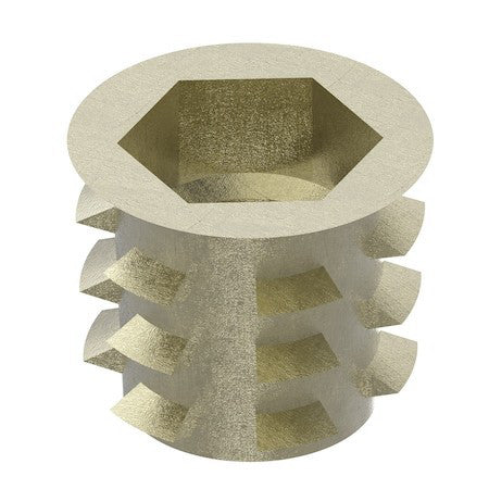 Zoro Select 901050-13-Pk25 Hex Drive Threaded Insert, M10-1.50 Int Thrd Sz, 13